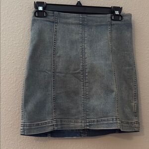 Free People Denim Mini Skirt